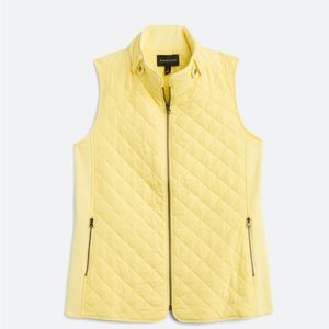 Market & Spruce Dulcie  Quilted Vest Yellow. Size M